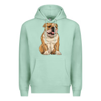 Seafoam english bulldog Premium Hoodie - RanaPortraitStore