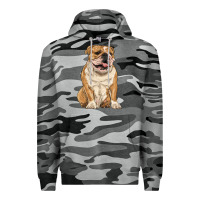Slate Camo english bulldog Premium Hoodie - RanaPortraitStore