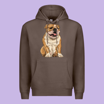 English Bulldog Premium Hoodie Designed By Ranaportraitstore