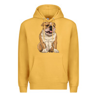 Mustard english bulldog Premium Hoodie - RanaPortraitStore