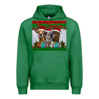 Emerald merry christmas heifers Urban Hoodie - RanaPortraitStore