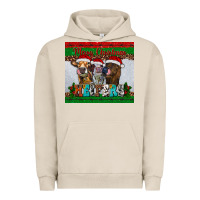 Pigment French Oak merry christmas heifers Urban Hoodie - RanaPortraitStore
