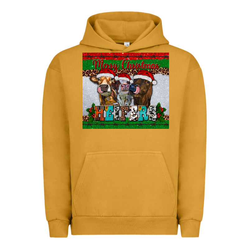 Merry Christmas Heifers Urban Hoodie by RanaPortraitStore | Teevron