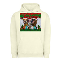 Pigment Pistachio merry christmas heifers Urban Hoodie - RanaPortraitStore