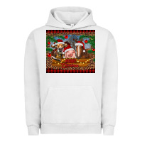 Pigment Lunar Rock merry christmas cow pig and horse Urban Hoodie - RanaPortraitStore