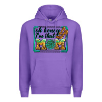 Purple oh honey i'm that mom Premium Hoodie - Zillion Design Studio