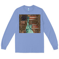 Colony Blue statue of liberty tumbler Long Sleeve Tee - BarkalooDesign