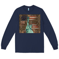 Navy statue of liberty tumbler Long Sleeve Tee - BarkalooDesign