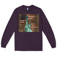 Plum statue of liberty tumbler Long Sleeve Tee - BarkalooDesign