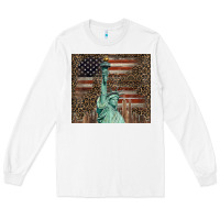 White statue of liberty tumbler Long Sleeve Tee - BarkalooDesign