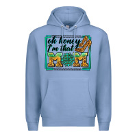 Colony Blue oh honey i'm that mom Premium Hoodie - Zillion Design Studio