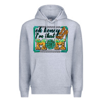 Heather Grey oh honey i'm that mom Premium Hoodie - Zillion Design Studio