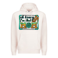 Pale Pink oh honey i'm that mom Premium Hoodie - Zillion Design Studio