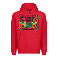 Red oh honey i'm that mom Premium Hoodie - Zillion Design Studio