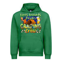 Emerald fires friends drinks camping crew Urban Hoodie - Zillion Design Studio