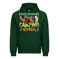 Forest Green fires friends drinks camping crew Urban Hoodie - Zillion Design Studio
