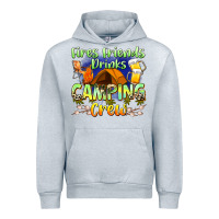 Heather Grey fires friends drinks camping crew Urban Hoodie - Zillion Design Studio