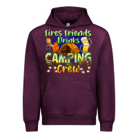 Mauve Wine fires friends drinks camping crew Urban Hoodie - Zillion Design Studio