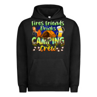 Pigment Black fires friends drinks camping crew Urban Hoodie - Zillion Design Studio