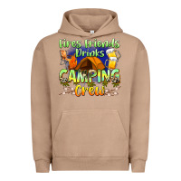 Pigment Burro fires friends drinks camping crew Urban Hoodie - Zillion Design Studio