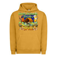 Pigment Peanut Butter fires friends drinks camping crew Urban Hoodie - Zillion Design Studio