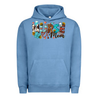 Pigment Pebble Blue nurse mom Urban Hoodie - texasbilliewilder