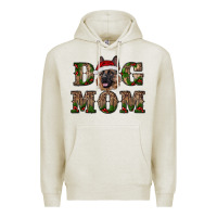 Oatmeal Heather chriistmas dog mom with german shepherd Premium Hoodie - RanaPortraitStore