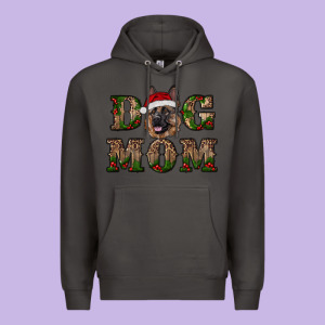 Chriistmas Dog Mom With German Shepherd Premium Hoodie Designed By Ranaportraitstore
