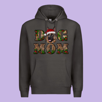 Chriistmas Dog Mom With German Shepherd Premium Hoodie Designed By Ranaportraitstore