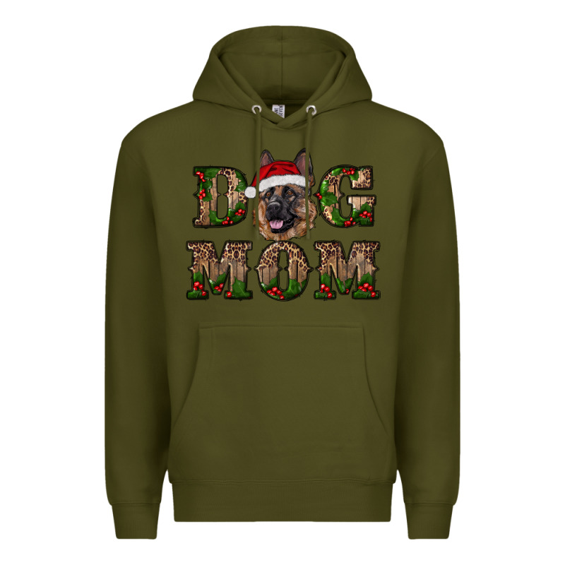 Chriistmas Dog Mom With German Shepherd Premium Hoodie by RanaPortraitStore | Teevron
