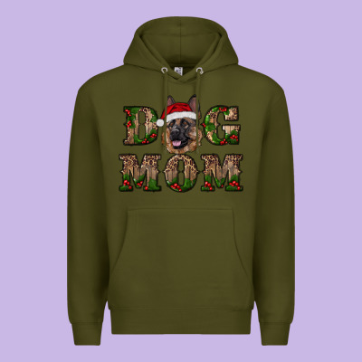 Chriistmas Dog Mom With German Shepherd Premium Hoodie Designed By Ranaportraitstore