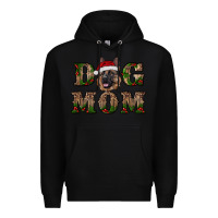 Black chriistmas dog mom with german shepherd Premium Hoodie - RanaPortraitStore