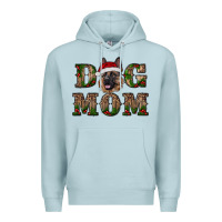 Blue Mist chriistmas dog mom with german shepherd Premium Hoodie - RanaPortraitStore