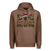Chestnut chriistmas dog mom with german shepherd Premium Hoodie - RanaPortraitStore