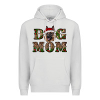 Dove Grey chriistmas dog mom with german shepherd Premium Hoodie - RanaPortraitStore