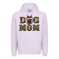 Lilac chriistmas dog mom with german shepherd Premium Hoodie - RanaPortraitStore