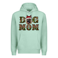 Seafoam chriistmas dog mom with german shepherd Premium Hoodie - RanaPortraitStore