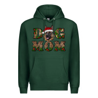 Sports Green chriistmas dog mom with german shepherd Premium Hoodie - RanaPortraitStore