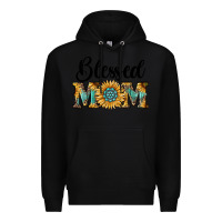 Black blessed mom Premium Hoodie - RanaPortraitStore