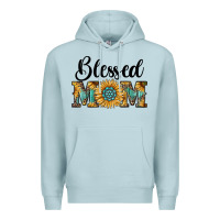 Blue Mist blessed mom Premium Hoodie - RanaPortraitStore