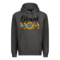 Charcoal Heather blessed mom Premium Hoodie - RanaPortraitStore