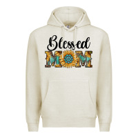 Oatmeal Heather blessed mom Premium Hoodie - RanaPortraitStore