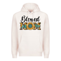 Pale Pink blessed mom Premium Hoodie - RanaPortraitStore