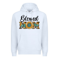 White blessed mom Premium Hoodie - RanaPortraitStore