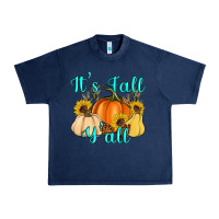 Navy it's fall y'all Urban Heavy Tee - Artiststas