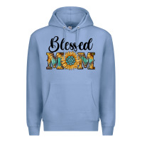 Colony Blue blessed mom Premium Hoodie - RanaPortraitStore