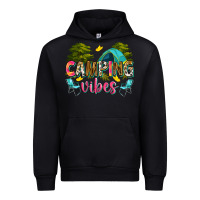 Black camping vibes Urban Hoodie - Zillion Design Studio