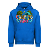 Cobalt camping vibes Urban Hoodie - Zillion Design Studio
