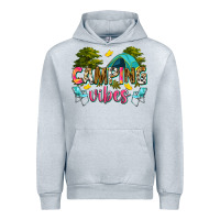 Heather Grey camping vibes Urban Hoodie - Zillion Design Studio