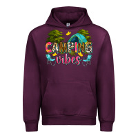 Mauve Wine camping vibes Urban Hoodie - Zillion Design Studio